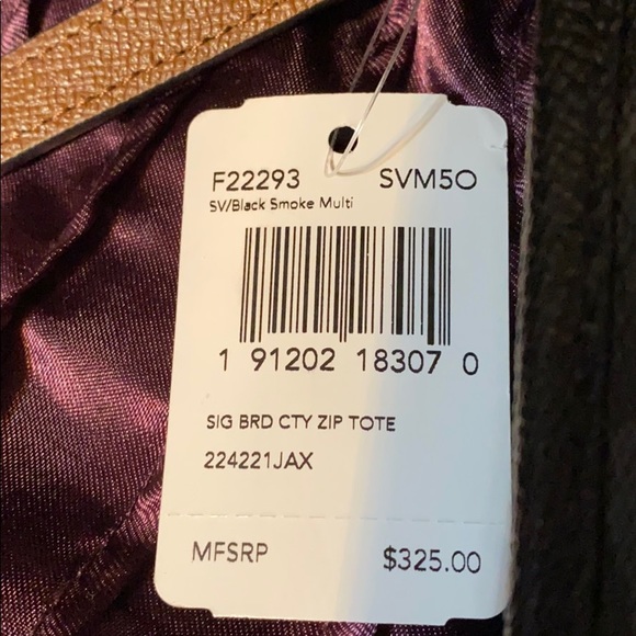 Authentic Coach Bag: Signature Bird City Zip Tote - Picture 11 of 11